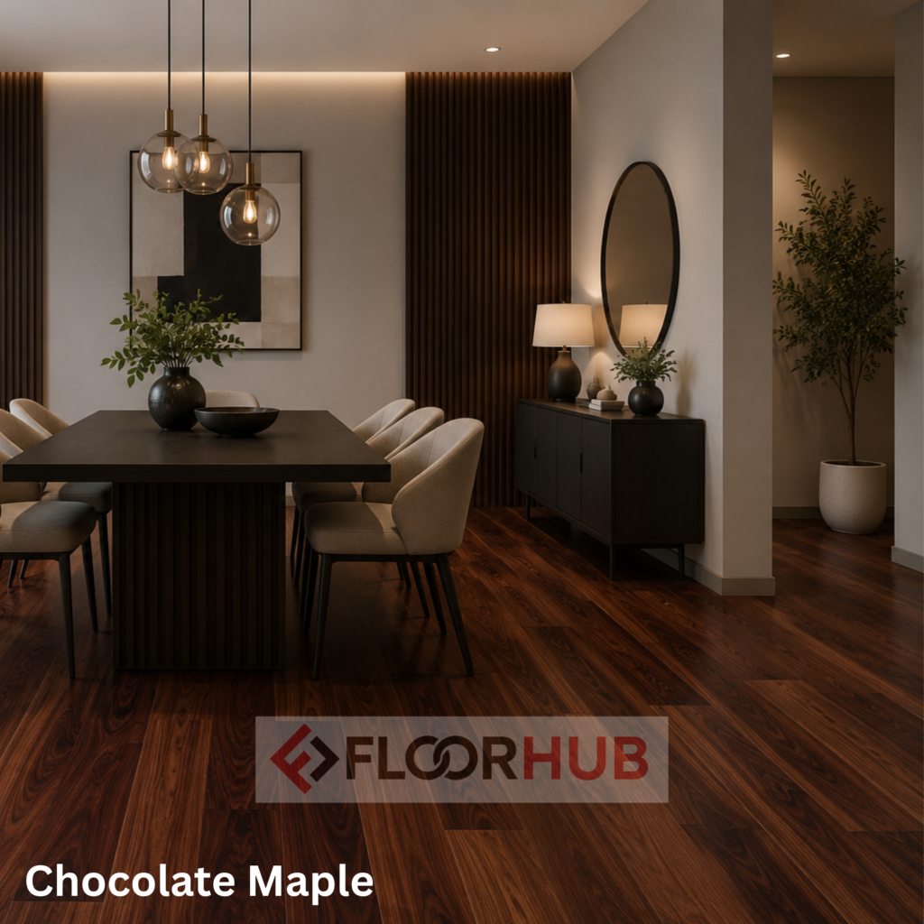 laminate wooden flooring chocolate maple